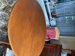 Houten ronde tafel, Huis en Inrichting, Tafels | Eettafels, Ophalen, Gebruikt, Rond, Vijf personen of meer