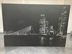 Foto Rotterdam op Dibond 120x80cm, Huis en Inrichting, Woonaccessoires | Schilderijen, Tekeningen en Foto's, Ophalen, Zo goed als nieuw
