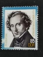 DDR 1984 - muziek -  Felix Mendelssohn Bartholdy - UIT BLOK, Postzegels en Munten, Postzegels | Europa | Duitsland, Ophalen of Verzenden
