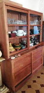 Vitrinekast in teak, Huis en Inrichting, Kasten | Buffetkasten, Ophalen, Teakhout