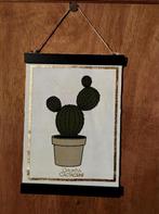 Petite toile décorative à suspendre cactus, Comme neuf, Enlèvement ou Envoi