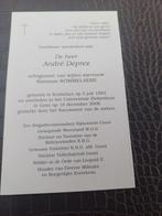 rijkswacht,brigadecdt Gistel, Verzamelen, Bidprentjes en Rouwkaarten, Ophalen of Verzenden