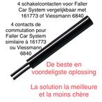 4x Contact de commutation H0 similaire à 6840 Viessmann, Autres marques, Autres types, Envoi, Courant continu ou Courant alternatif