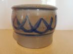 Vintage aardewerk blauw grijze pot, Antiek en Kunst, Ophalen of Verzenden