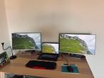 Twee schermen 4K merk HP en laptop msi, Computers en Software, Windows Laptops, Ophalen, 256 GB, HP, Gaming