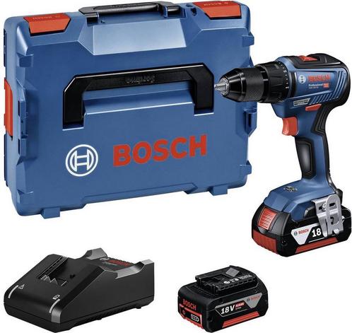 Bosch schroefboormachine GBA 18v-55 + 2 accu 4Ah, Doe-het-zelf en Bouw, Gereedschap | Boormachines, Nieuw, Boor- en Schroefmachine