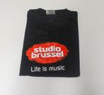 T-shirt Studio Brussel, life is music, stubru, stu bru, Enlèvement ou Envoi, Taille 52/54 (L), Neuf
