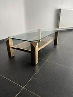 Glazen salontafel, Huis en Inrichting, Tafels | Salontafels, Ophalen, Gebruikt