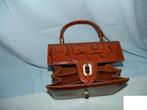 Sac à main en serpent brun/roux,, Bijoux, Sacs & Beauté, Sacs | Sacs Femme, Enlèvement ou Envoi, Utilisé, Brun, Sac à main