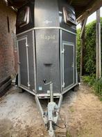 2 paards trailer, Dieren en Toebehoren, Paarden en Pony's | Trailers en Aanhangwagens, Ophalen, Gebruikt, Hout, 2-paards trailer
