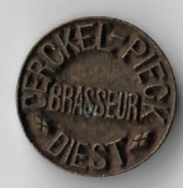 Unieke oude stempel BRASSEUR CERCKEL-PIECK *DIEST* beschikbaar voor biedingen
