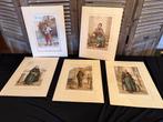 10 oude prenten ambachten om in te kaderen, Huis en Inrichting, Woonaccessoires | Schilderijen, Tekeningen en Foto's, Ophalen