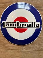 Emaille bord 'Lambretta', Antiek en Kunst, Antiek | Email, Ophalen of Verzenden