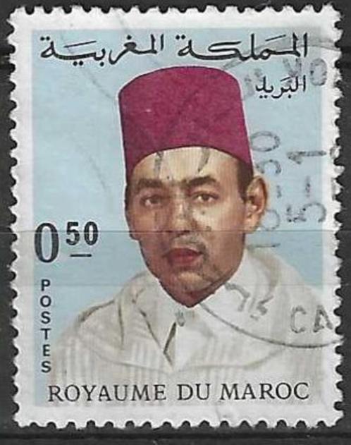 Marokko 1968 - Yvert 543 - Koning Hassan II - 40 c (ST), Timbres & Monnaies, Timbres | Afrique, Affranchi, Maroc, Envoi