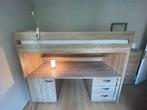 Hoogslaper met opbergruimte in topstaat, Huis en Inrichting, Ophalen, Hoogslaper, Eenpersoons, 210 cm