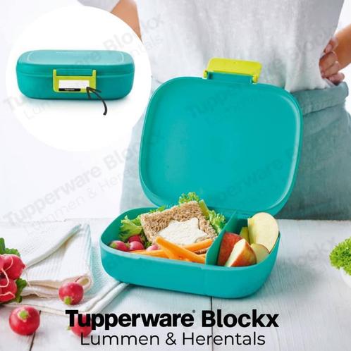 Boîte à lunch Tupperware 1,2,3, Maison & Meubles, Cuisine| Tupperware, Neuf, Boîte, Vert, Enlèvement ou Envoi