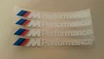 Bmw M Performance sticker > wit 130 mm x 10 mm, Ophalen of Verzenden