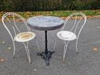 Vintage bistro set tafel met 2 stoelen., Enlèvement