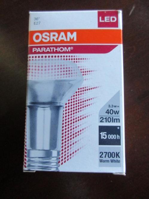 Osram LED Parathom R63 40 36 E27 2700K, Maison & Meubles, Lampes | Lampes en vrac, Neuf, Ampoule LED, E27 (grand), Enlèvement ou Envoi