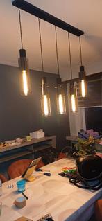 2 hanglusters, Huis en Inrichting, Ophalen, Zo goed als nieuw, Glas, Modern