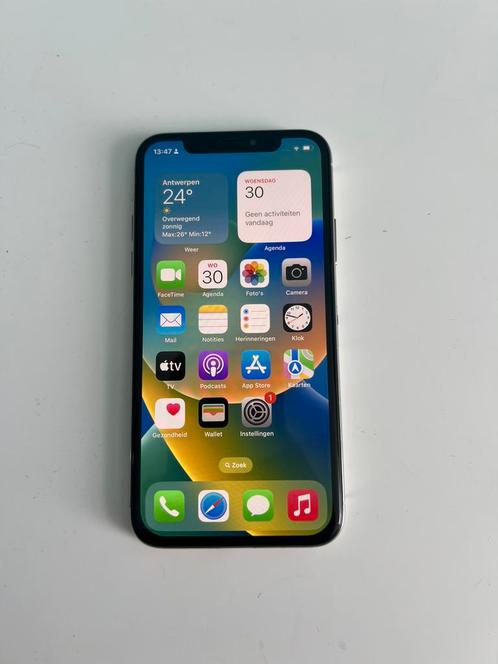 iPhone X 64GB | Zilver | Batterij 85% | Goede Staat, Telecommunicatie, Mobiele telefoons | Apple iPhone, Zo goed als nieuw, 64 GB