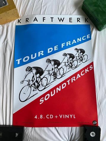 Kraftwerk, originele poster Tour de France Soundtracks beschikbaar voor biedingen