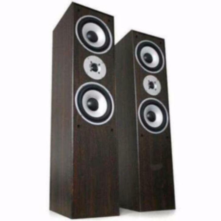 3 Weg HiFi bass reflex speakers 180 Watt Max Bruin, Audio, Tv en Foto, Luidsprekerboxen, Nieuw, Front, Rear of Stereo speakers