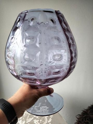 70s vintage glas Italy Empoli Neodymium Alexandrite vaas beschikbaar voor biedingen