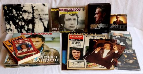 Lot Michel Sardou - vinyls CD programmes photos divers ..., CD & DVD, Vinyles | Pop, Utilisé, Enlèvement