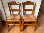 Paar stoelen met rieten zit, Antiek en Kunst, Ophalen