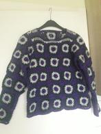 Nieuwe, met de hand gebreide trui, Kleding | Dames, Ophalen of Verzenden, Nieuw, Maat 38/40 (M), Paars