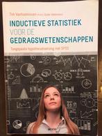 Inductieve statistiek voor de gedragswetenschappen, Boeken, Psychologie, Ophalen of Verzenden, Zo goed als nieuw, Tim Vanhoomissen; Guido Valkeneers