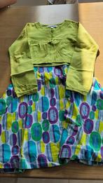 Set kleed met gilet bollen blauw C&A m 128, Kinderen en Baby's, Kinderkleding | Maat 128, C&A, Meisje, Gebruikt, Ophalen of Verzenden