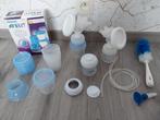 Philips Avent Natural dubbele borstkolfset & bewaarbekers, Ophalen of Verzenden, Zo goed als nieuw, Overige typen