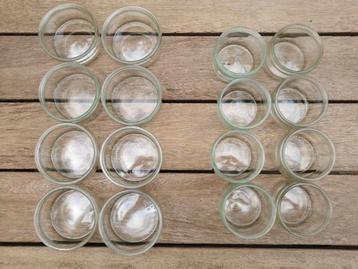 Glazen potjes theelicht dessertglaasje yoghurtpotje prijs/st beschikbaar voor biedingen