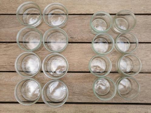 Glazen potjes theelicht dessertglaasje yoghurtpotje prijs/st, Huis en Inrichting, Keuken | Servies, Zo goed als nieuw, Overige typen