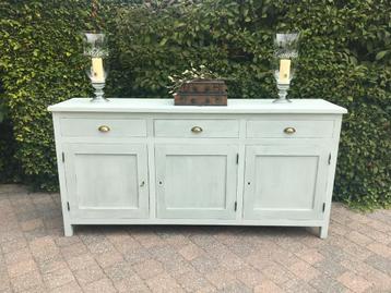 Zo mooi deze landelijke dressoir met tekst en haalje beschikbaar voor biedingen