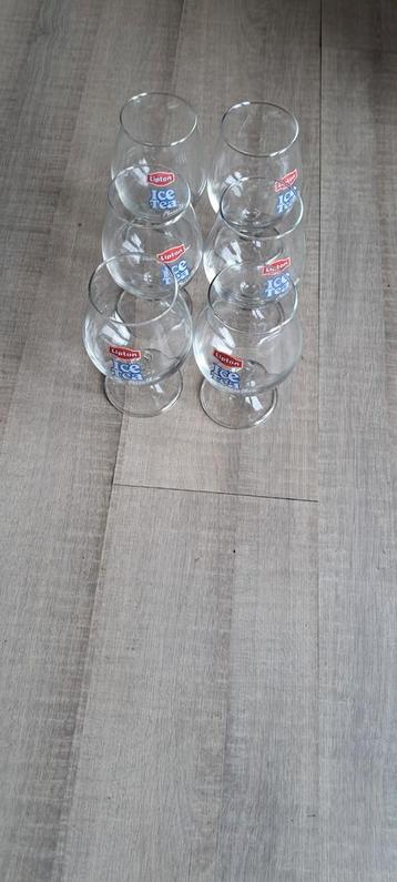 Glazen van ice tea, Verzamelen, Glas en Drinkglazen, Ophalen of Verzenden, Zo goed als nieuw