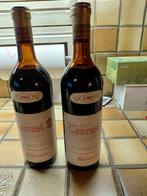 2 flessen rode wijn 1981, Verzamelen, Ophalen, Rode wijn