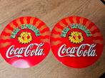 Grote vintage Coca-Cola-stickers, Ophalen of Verzenden, Zo goed als nieuw