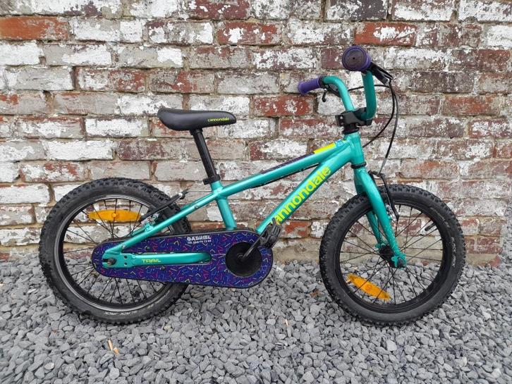 MTB kind Cannondale Trail 16", Fietsen en Brommers, Fietsen | Jongens, Gebruikt, 16 inch, Handrem, Ophalen