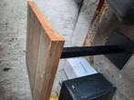 Hoge steigerhouten tafel, Huis en Inrichting, Ophalen, Zo goed als nieuw