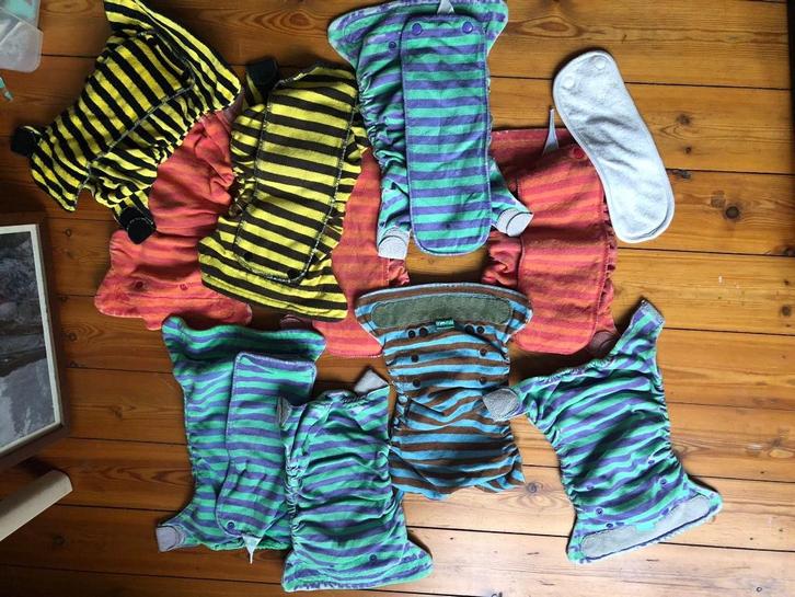 13x Totsbots goede staat herbruikbare wasbare luier, Kinderen en Baby's, Badjes en Verzorging, Gebruikt, Overige typen, Overige merken