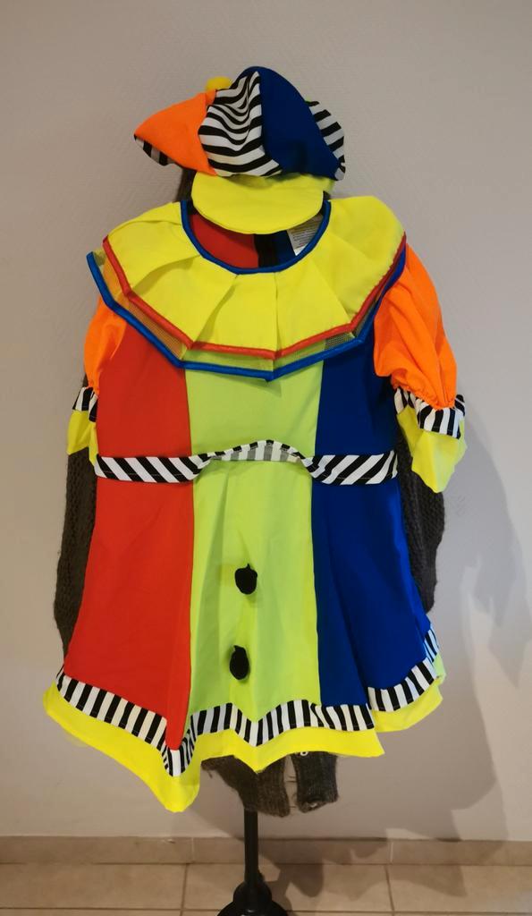 Costume de clown de carnaval 152, Enfants & Bébés, Costumes de carnaval & Déguisements, Comme neuf, 146 à 152, Enlèvement ou Envoi