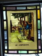 Vitrail ancien De apotheker vitrail du pharmacien vers 1900, Antiquités & Art, Enlèvement ou Envoi