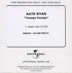 KATE RYAN VOYAGE VOYAGE PROMO CD DANEMARK (DESIRELESS), Comme neuf, 1 single, Envoi, Dance