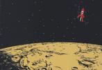 Carte postale : Hergé : Tintin : On a marché sur la lune, Collections, Enlèvement ou Envoi