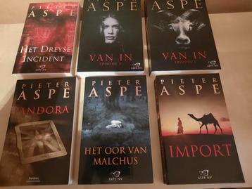 6 boeken van Pieter Aspe in goede staat
