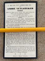 BP SOLDAAT ANDRE VUYLSTEKER  WATOU 25/10/1914 en OVERLEDEN, Bidprentje, Ophalen of Verzenden