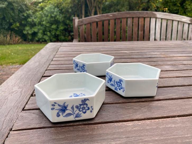 Set van 3 schaaltjes porcelaine de paris décor vieux chine, Antiek en Kunst, Antiek | Porselein, Ophalen